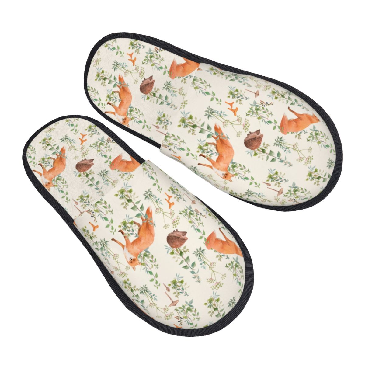 Men Shoes Illustration - 겨울 슬리퍼 여성 남성 푹신한 따뜻한