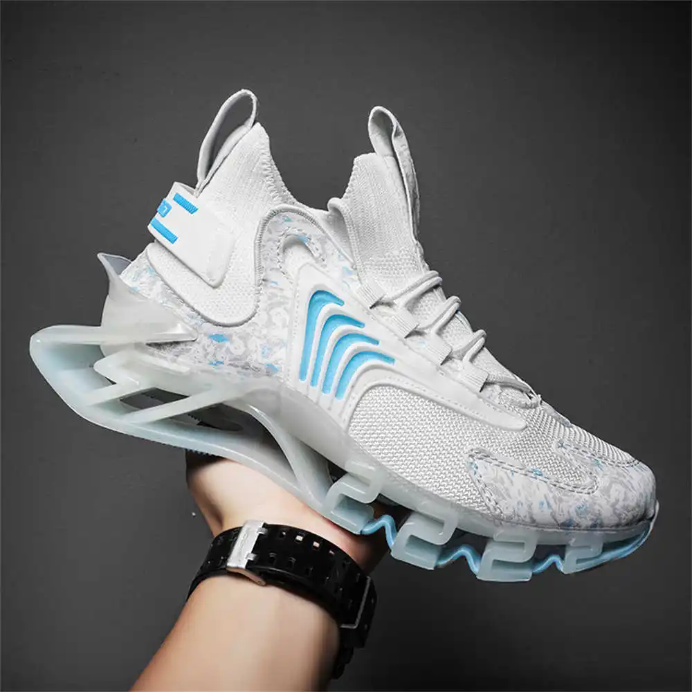 Men Shoes Running Sale - 남성용 블루 슬립 롱 핑크 부츠,
