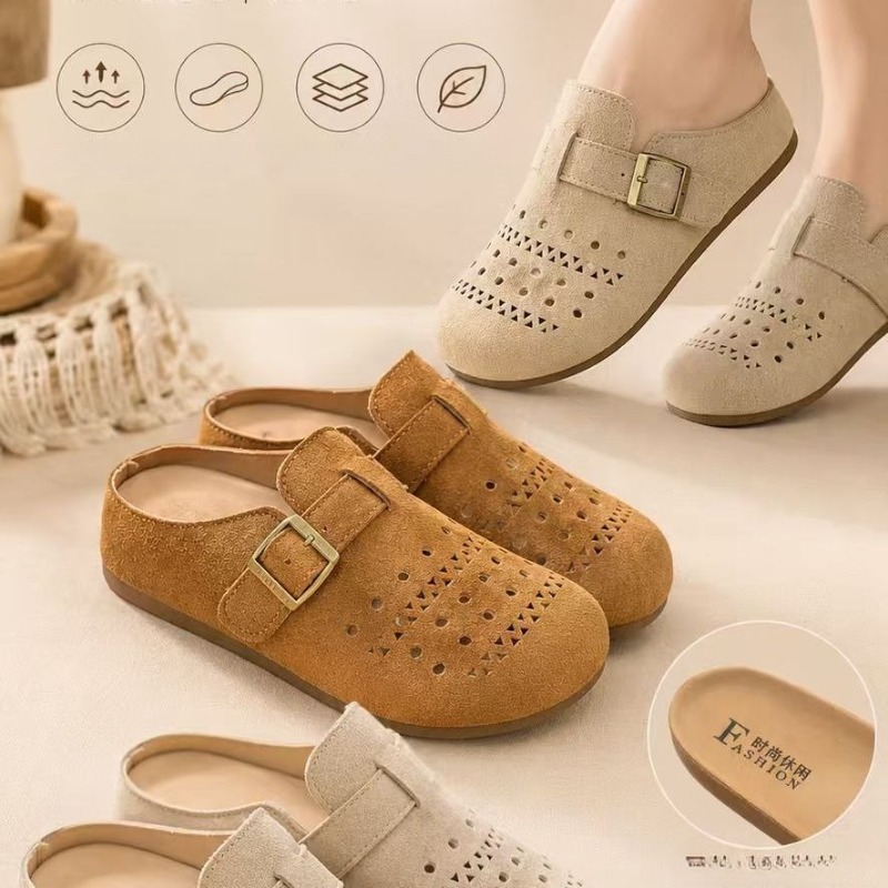 Men'S Shoes Slip On - 여성 여름용 두꺼운 밑창 슬립온 샌들