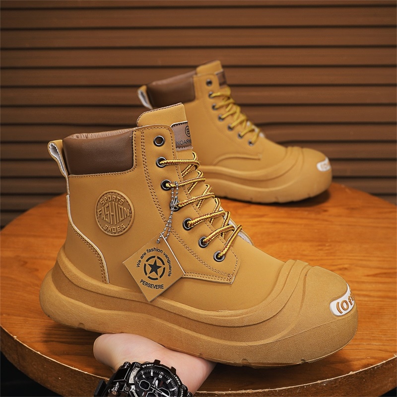 Men'S Shoes Dress Casual - 반바지 앵클 부츠 스타일리시하고 편안한 하이탑