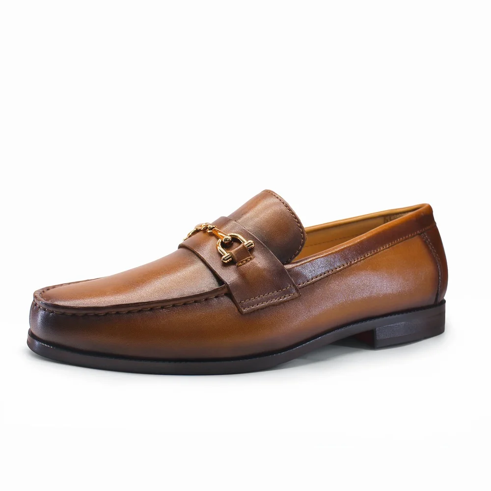 Men'S Shoes Slip On - 남성 로퍼 드레스 슈즈 라운드 토