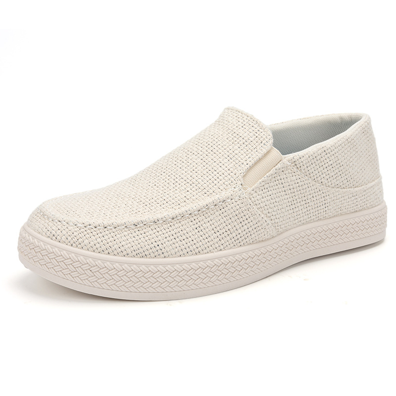 Men'S Shoes Slip On - 남성 린넨 슬립온 로퍼 통기성 있는