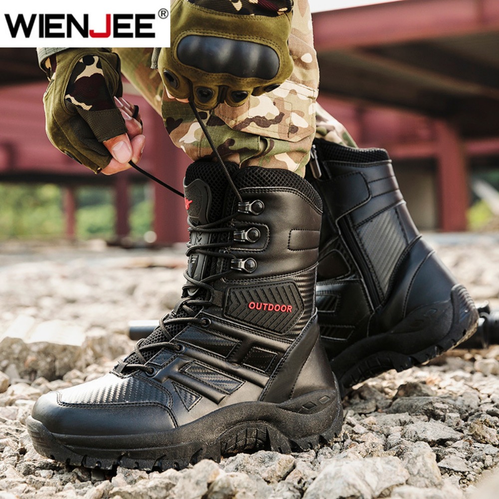 고품질 남성 브랜드 하이탑 가죽 부츠 통기성 사막 전투 - Men Shoes Brands 리뷰 및 가격