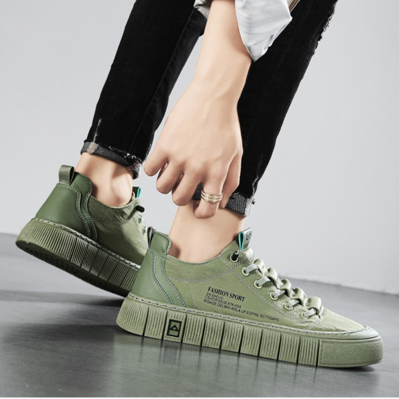 남성용 청키솔 로우탑 캔버스 스니커즈 통기성 메쉬 레이 - Men'S Shoes Slip On 리뷰 및 가격