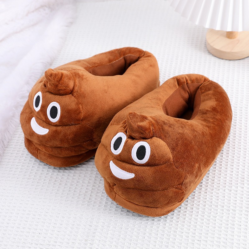 재미있는 똥 이모티콘 플러시 슬리퍼 따뜻하고 아늑한 미 - Men Shoes Models 리뷰 및 가격
