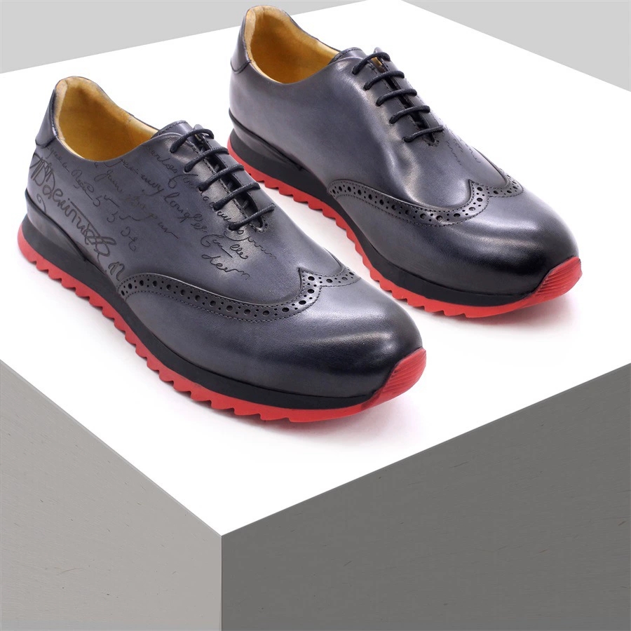 럭셔리 디자이너 남성 옥스포드 스니커즈 암소 정품 가죽 - Oxford Brogue Leather 리뷰 및 가격