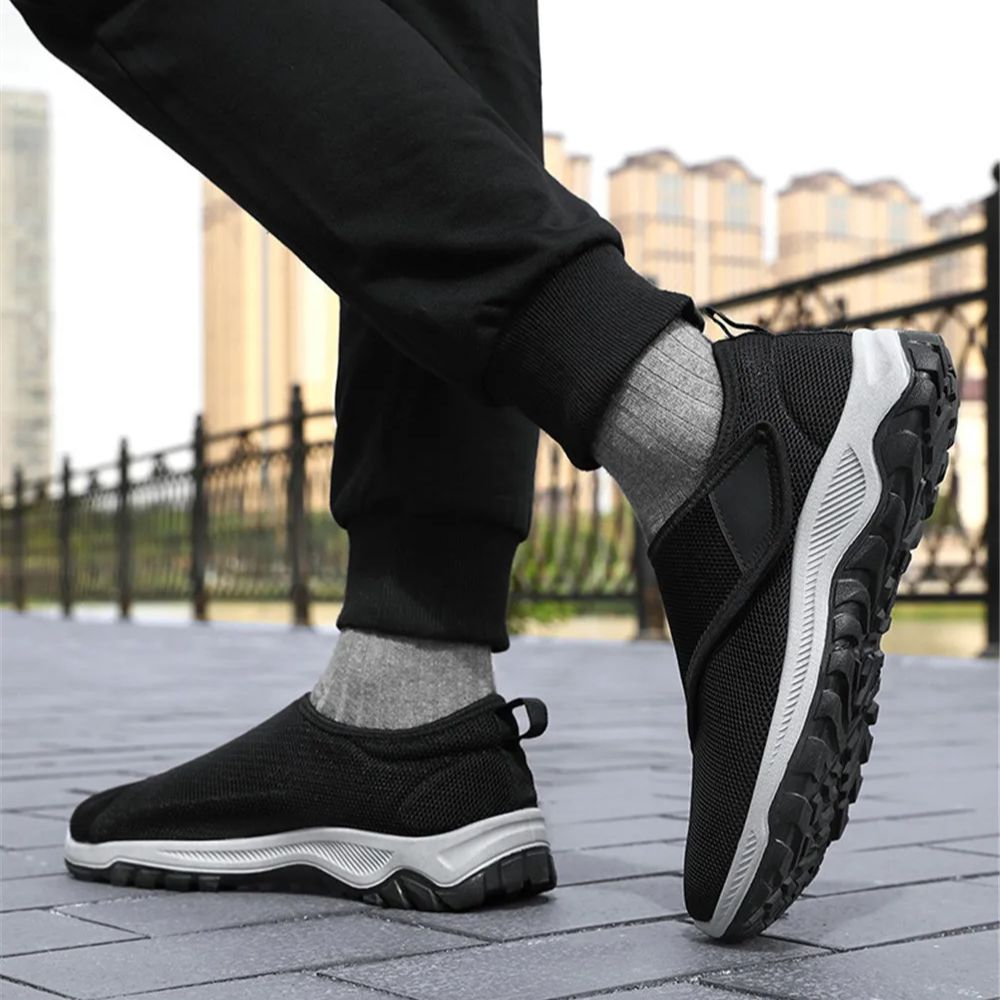 남녀공용 통기성 메쉬 슬립온 슈즈, 조절 가능한 스트랩 - Men'S Shoes Slip On 리뷰 및 가격