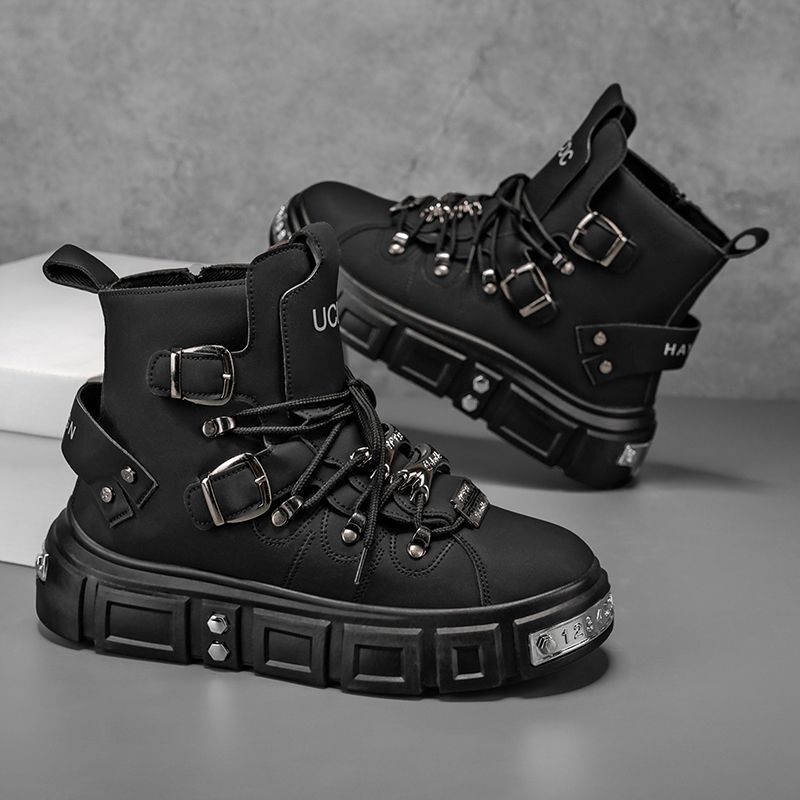 남성용 오리지널 브랜드 부츠 펑크 플랫폼 레드 트렌드  - Men Shoes Brands 리뷰 및 가격