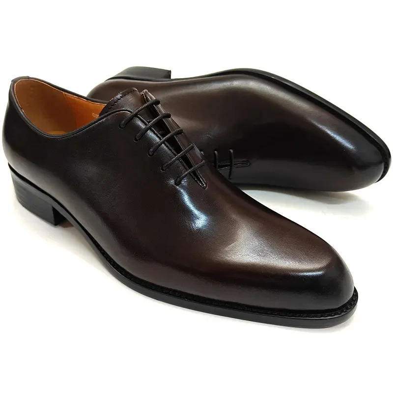 성공적인 남성 가죽 신발 Gentalman 레이스 업  - Oxford Brogue Leather 리뷰 및 가격