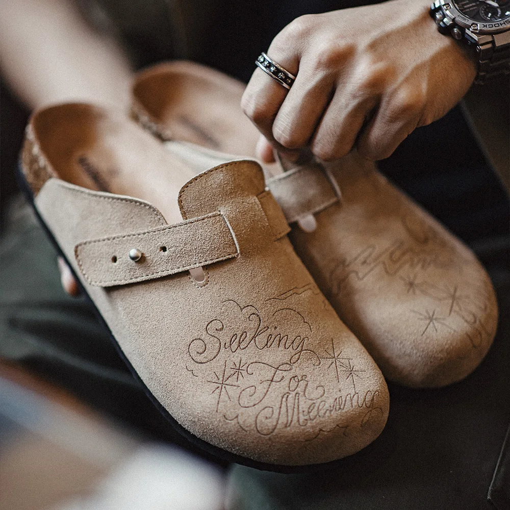 마덴 일러스트 뮬 슈즈 하프 드래그 굽 두꺼운 밑창 외 - Men Shoes Illustration 리뷰 및 가격