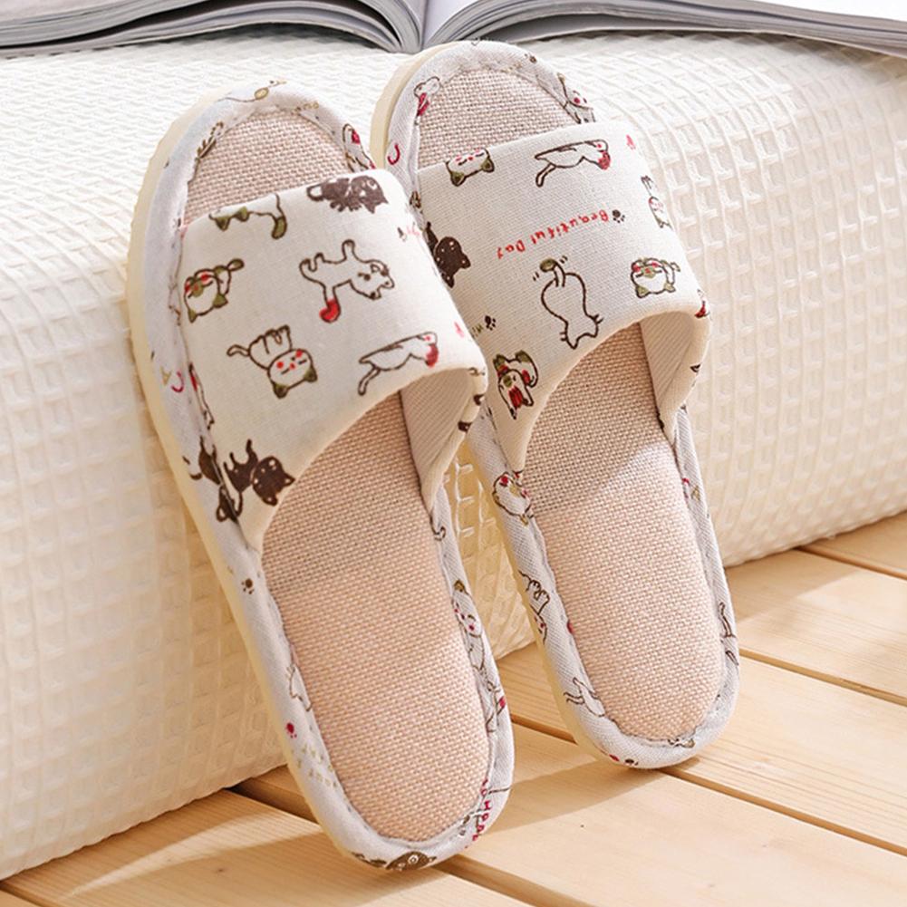 여성 플랙스 슬리퍼 홈 슬리퍼 린넨 여름 경량 플랫 샌 - Men Shoes On Sale 리뷰 및 가격