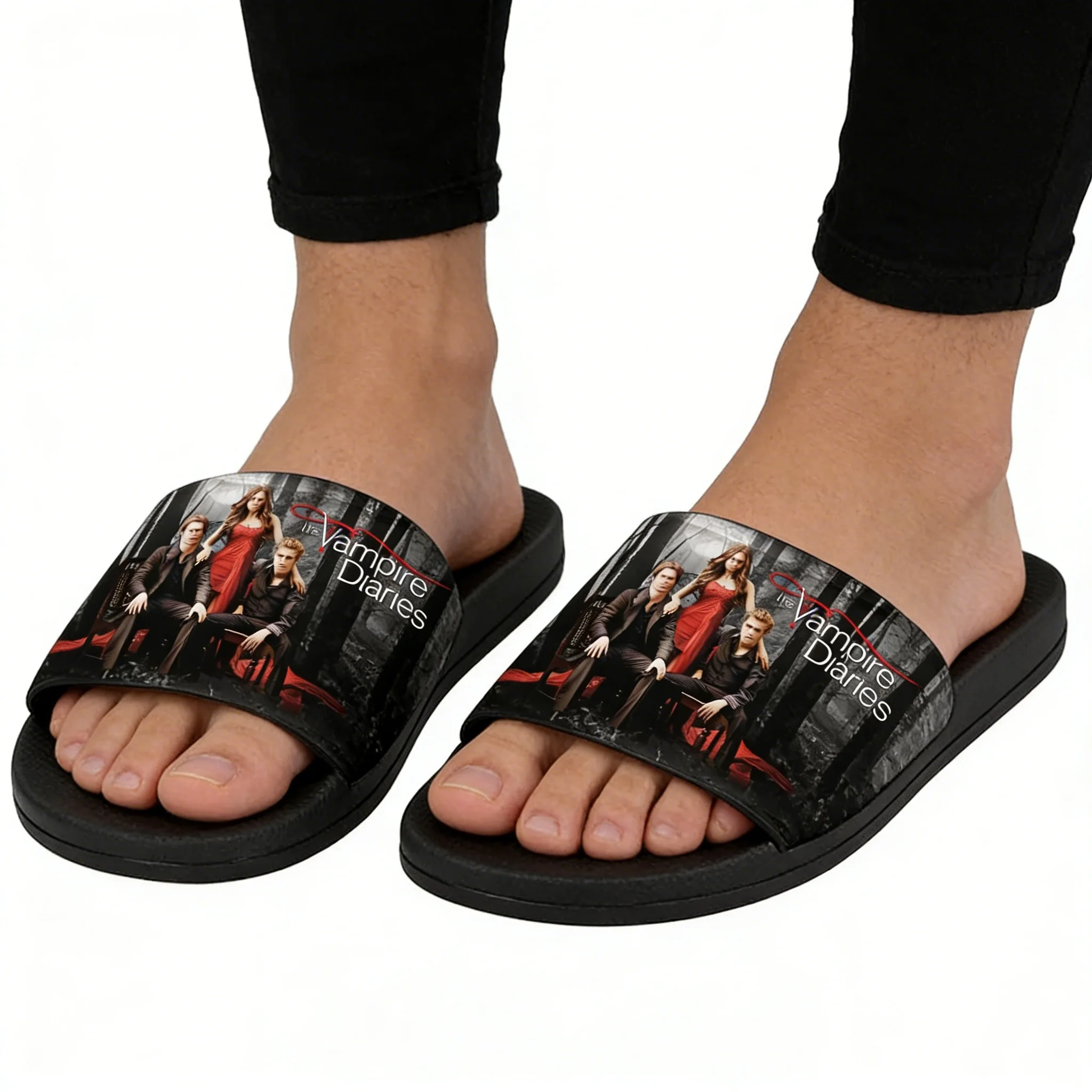 뱀파이어 다이어리 슬리퍼 홈 워터 슈즈 데이먼 살바토레 - Men Shoes High 리뷰 및 가격