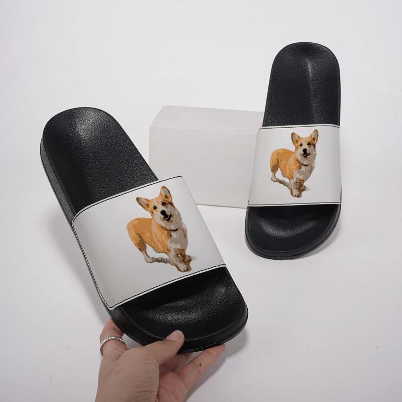 여성용 남성용 홈 슬리퍼, 크래프트 도그 일러스트레이션 - Men Shoes Illustration 리뷰 및 가격