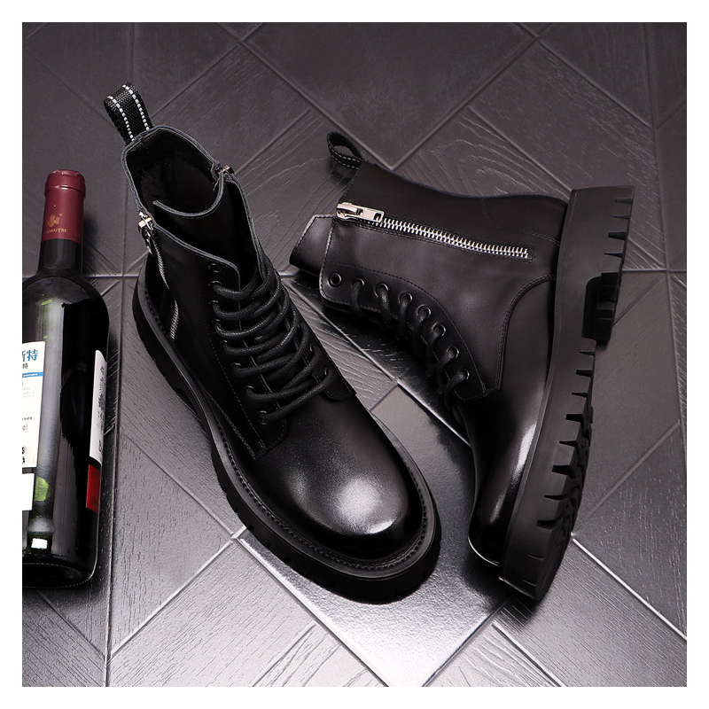 남성 럭셔리 패션 정품 가죽 부츠 블랙 화이트 브랜드  - Men Shoes Brands 리뷰 및 가격
