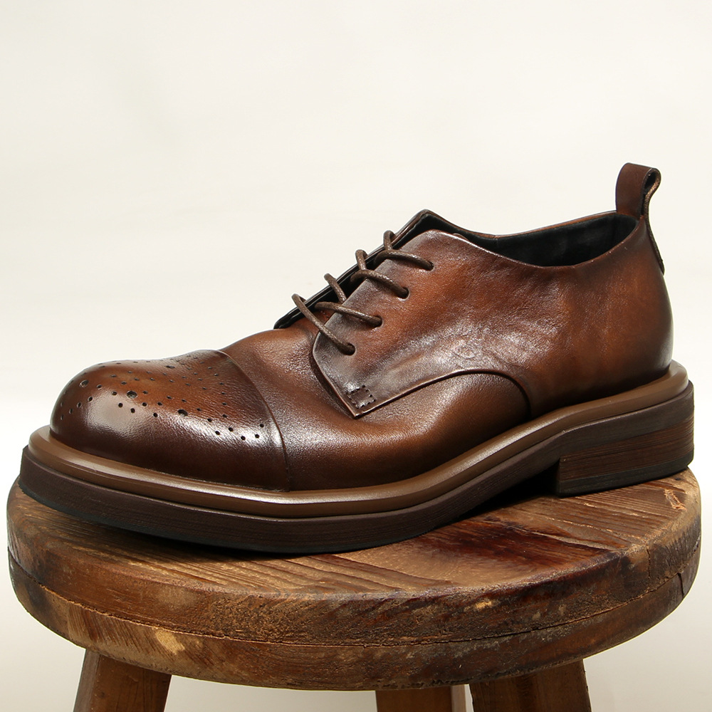 최고 품질 정품 가죽 남성 Brogues 옥스포드 복고 - Oxford Brogue Leather 리뷰 및 가격