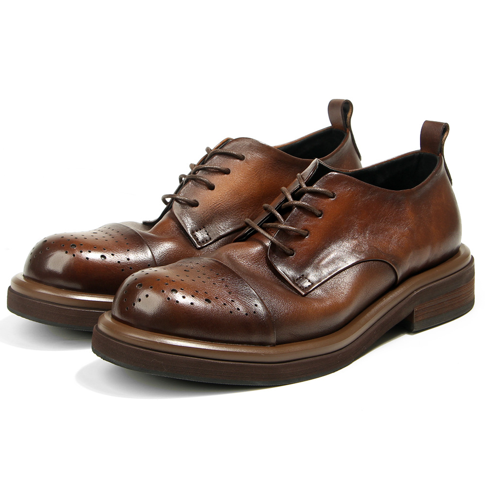 최고 품질 정품 가죽 남성 Brogues 옥스포드 복고 - Oxford Brogue Leather 리뷰 및 가격