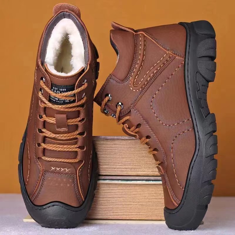 남성 부츠 레이스업 앵클 부츠 신상 겨울 플러시 남성  - Men'S Shoes Dress Casual 리뷰 및 가격