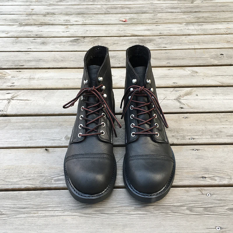 새로운 남성 신발 명품 브랜드 빈티지 남성 부츠 소가죽 - Men'S Shoes Dress Casual 리뷰 및 가격