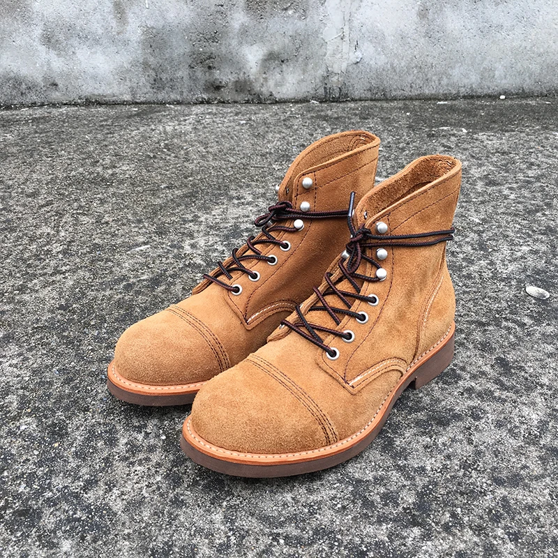 새로운 남성 신발 명품 브랜드 빈티지 남성 부츠 소가죽 - Men'S Shoes Dress Casual 리뷰 및 가격