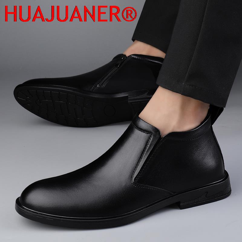 첼시 부츠 블랙 남성 짧은 정품 가죽 부츠 봄 가을 캐 - Men'S Shoes Dress Casual 리뷰 및 가격