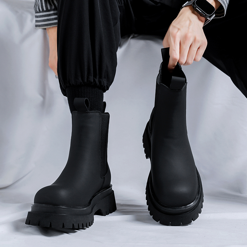2026 플랫폼 블랙 하이탑 부츠 남성용 하이힐 천연  - Men Shoes Brands 리뷰 및 가격