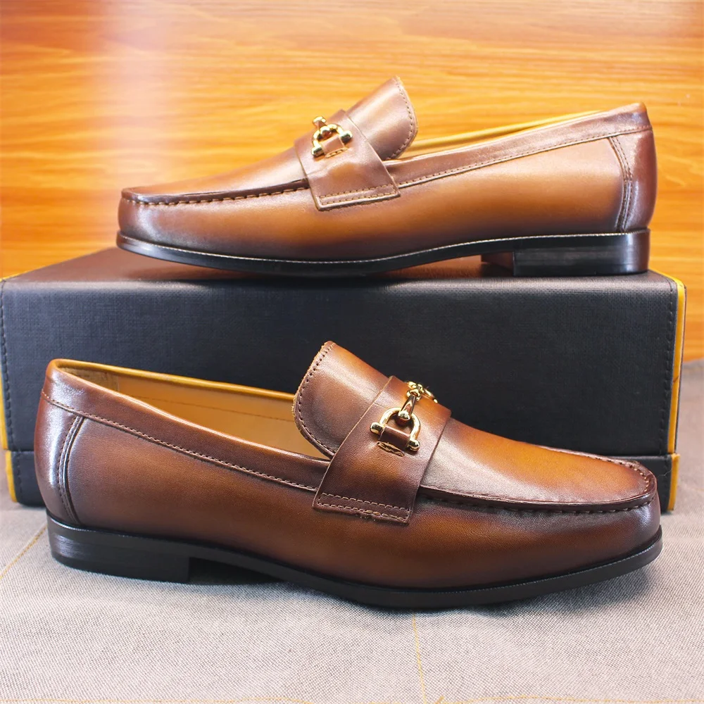 남성 로퍼 드레스 슈즈 라운드 토 포멀 비즈니스 슬립온 - Men'S Shoes Slip On 리뷰 및 가격