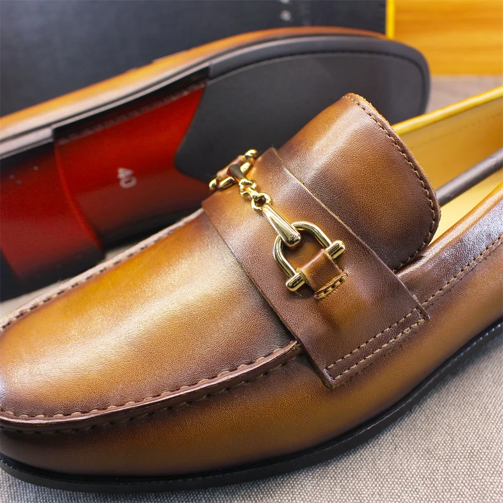 남성 로퍼 드레스 슈즈 라운드 토 포멀 비즈니스 슬립온 - Men'S Shoes Slip On 리뷰 및 가격