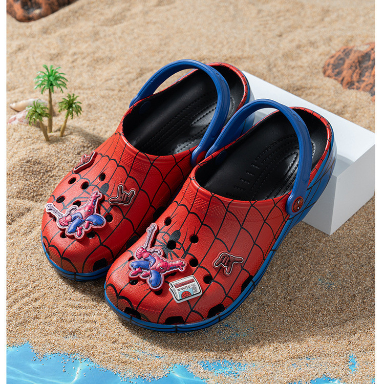 레드 스파이더맨 스타일 샌들, 패셔너블한 야외용 슬리퍼 - Men Shoes Models 리뷰 및 가격