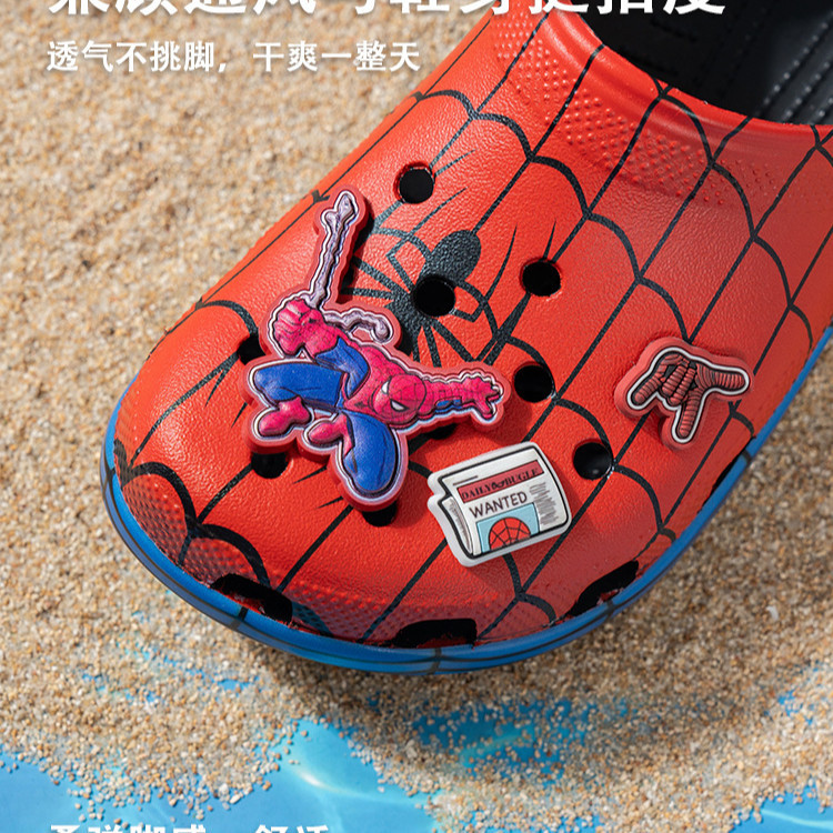 레드 스파이더맨 스타일 샌들, 패셔너블한 야외용 슬리퍼 - Men Shoes Models 리뷰 및 가격